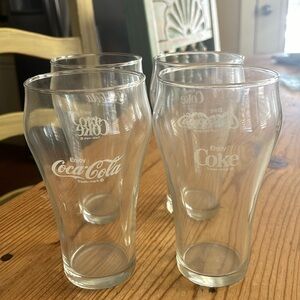 Set of 4 Coca Cola glasses